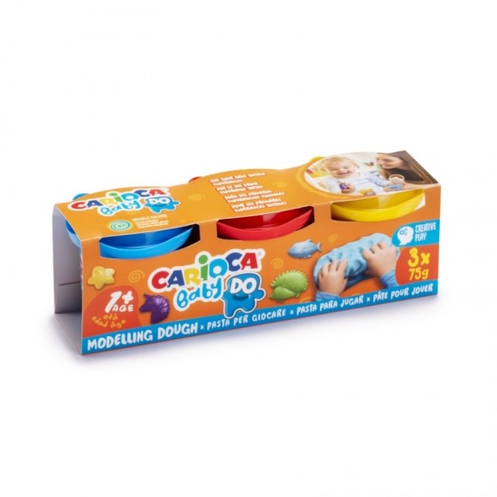 Πλαστοζυμαράκια Carioca Baby Do 43179 1+ set 3τεμ Χ 75gr Πλαστελίνες - Πλαστοζυμαράκια